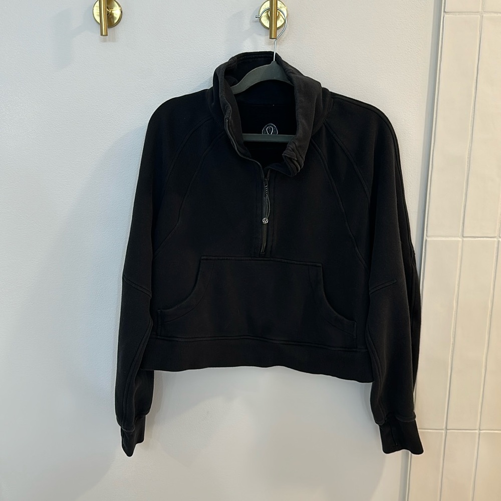 Scuba Oversized Funnel-Neck Half Zip